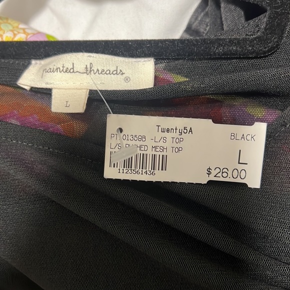 Black Long Sleeve Top - Picture 4 of 4